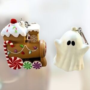 NEW Bath & Body Works Gingerbread Train & Ghost PocketBac Holders